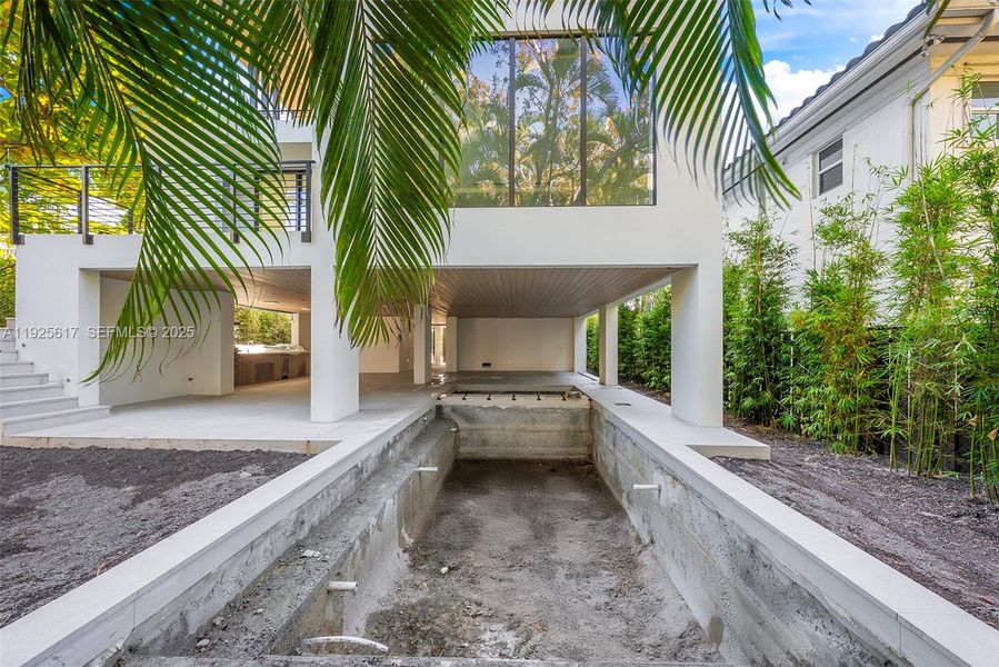 Exterior details and patio area of a home in , Miami (Image 16). Exterior details and patio area of a home in , Miami (Image 16).