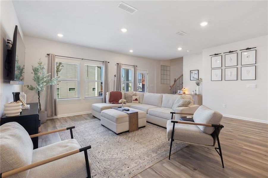 Furnished interior view inside a new home in Willowcrest Townhomes, Mableton (Image 8).