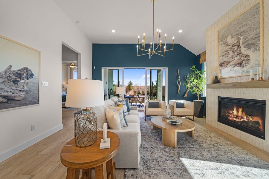 Representative furnished interior of a home built from the Hampton by Chesmar Homes in Lariat, Liberty Hill (Image 40). Representative furnished interior of a home built from the Hampton by Chesmar Homes in Lariat, Liberty Hill (Image 40).