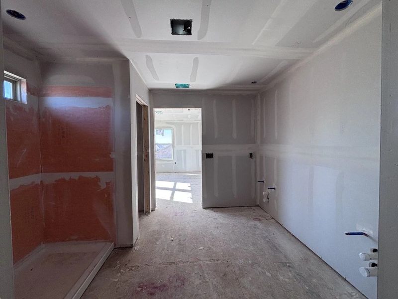 In-progress construction of a new home in The Colony 45s, Bastrop, TX (Image 16).