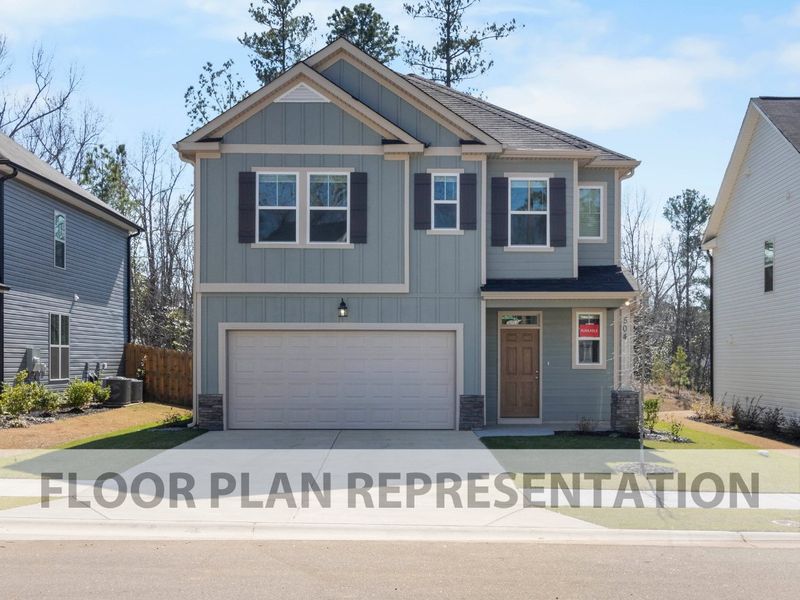Front Exterior Elevation C | 2078 Plan by Ivey Homes