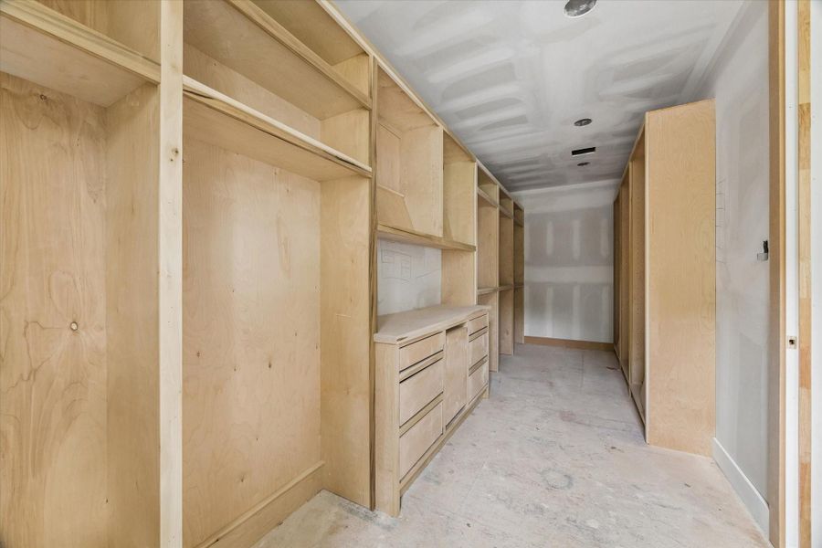 PRIMARY CLOSET - *Current construction as of 4/14/2026* PRIMARY CLOSET - *Current construction as of 4/14/2026*