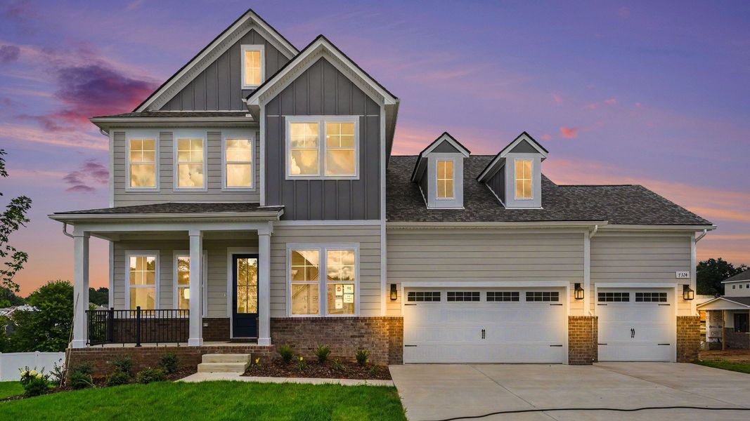 Front exterior with 3-car garage Front exterior with 3-car garage