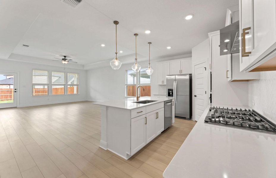 Furnished interior view inside a new home in Santa Rita Ranch, Liberty Hill (Image 6).