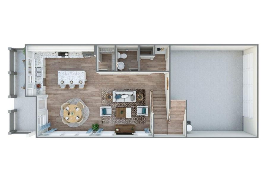 Plan 2 3D Floor Plan