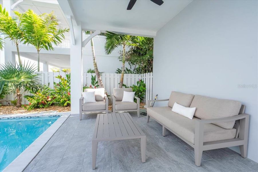 Exterior details and patio area of a home in , Marathon (Image 42). Exterior details and patio area of a home in , Marathon (Image 42).