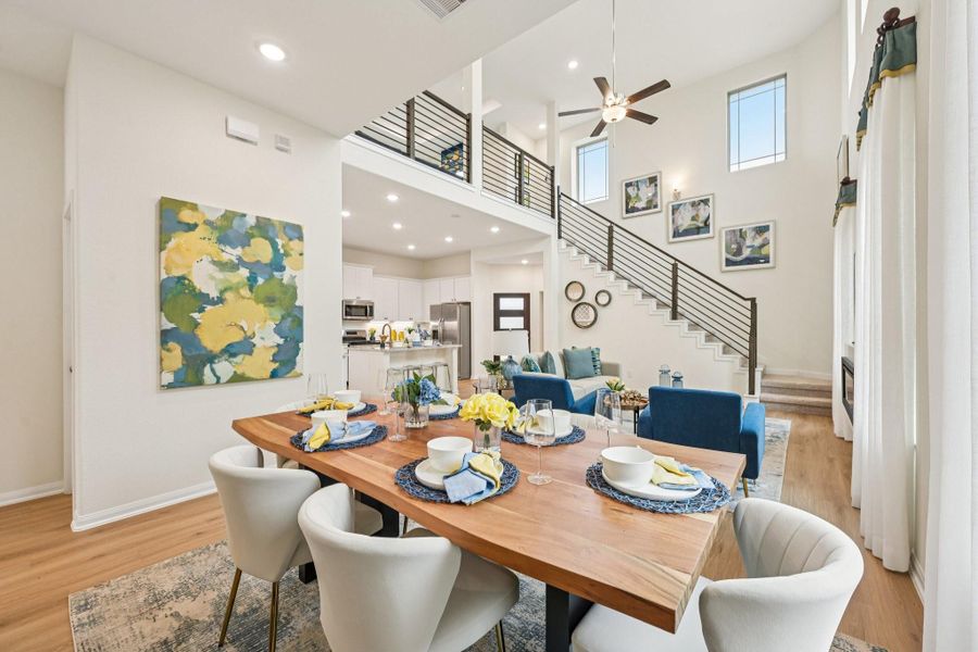 Furnished interior view inside a new home in Meadow Park, Conroe (Image 10).