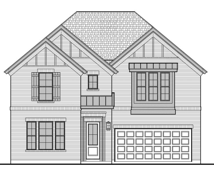 Representative rendering of the exterior for the Hudson by Landon Homes (Image 5).