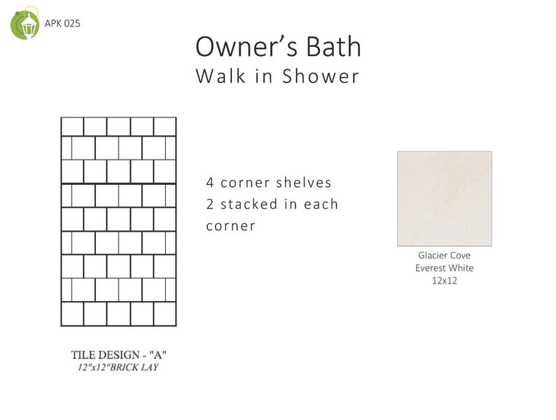 Walk In Shower Tile Design for The Ingram Townhome at Anderson Park