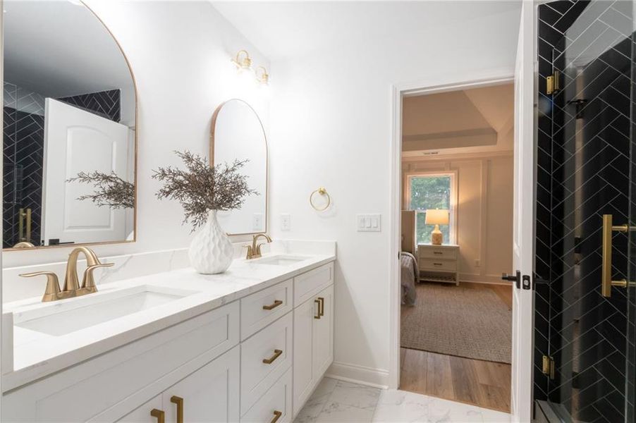 Furnished interior view inside a new home in , Snellville (Image 11).