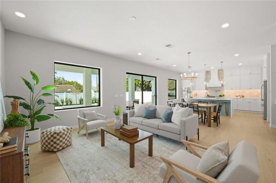 Furnished interior view inside a new home in , Orlando (Image 17).