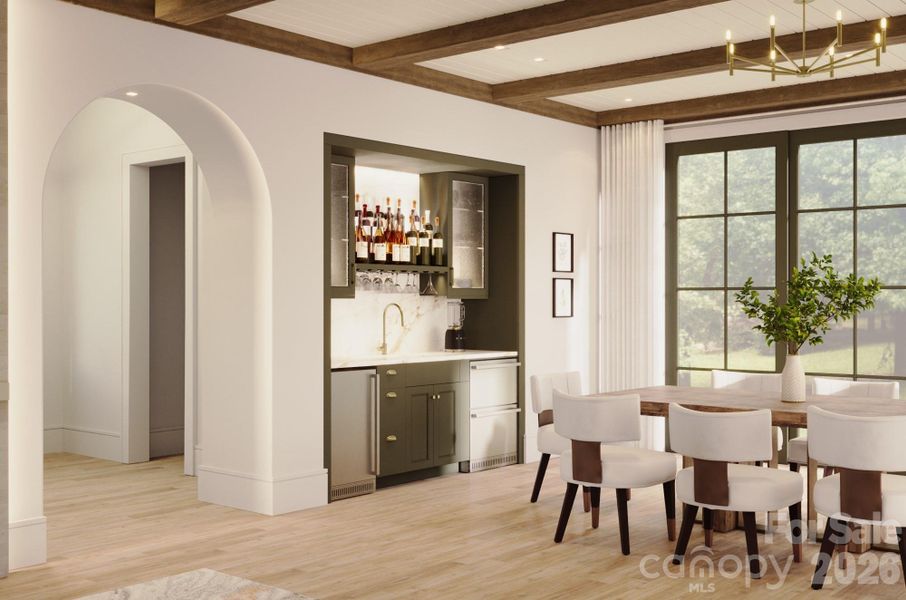 Furnished interior view inside a new home in , Weaverville (Image 5).