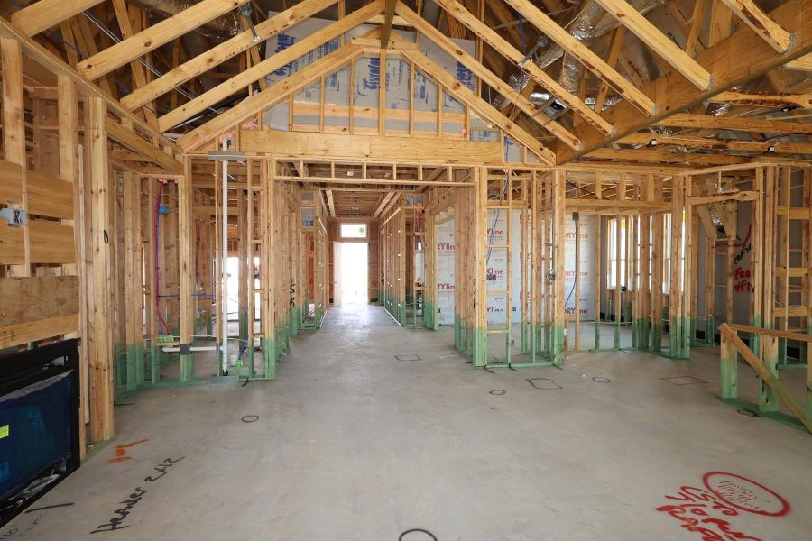 In-progress construction of a new home in Dunham Pointe, Cypress, TX (Image 28).