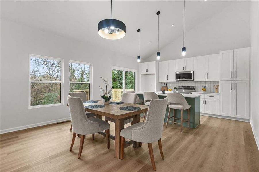 Furnished interior view inside a new home in , Atlanta (Image 29).