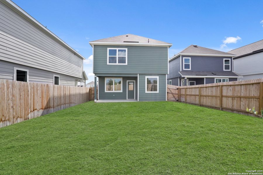 Exterior details and patio area of a home in Melissa Ranch, San Antonio (Image 3). Exterior details and patio area of a home in Melissa Ranch, San Antonio (Image 3).