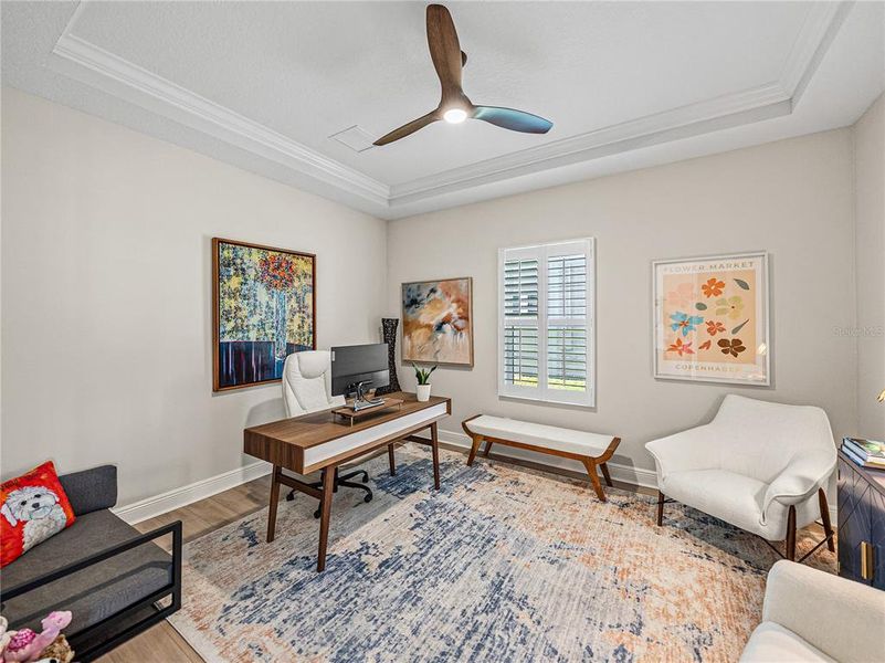Furnished interior view inside a new home in Mirada, San Antonio (Image 45). Furnished interior view inside a new home in Mirada, San Antonio (Image 45).