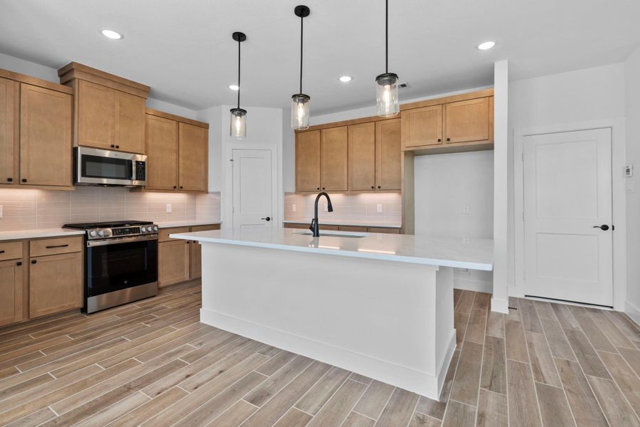 Furnished interior view inside a new home in Elyson, Katy (Image 10).
