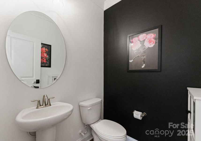 Main Level Half Bathroom Main Level Half Bathroom