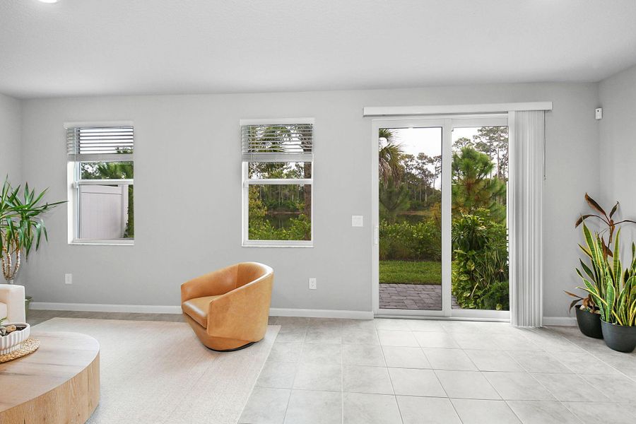 Furnished interior view inside a new home in Edgewater Pointe, Stuart (Image 4).