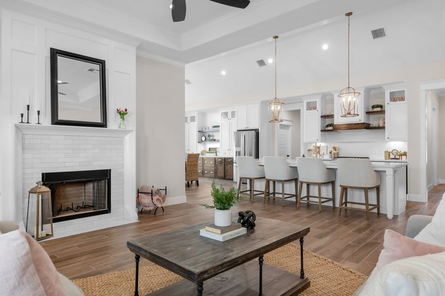 Representative furnished interior of a home built from the The Courtney by Reece Homes in Oakmont, Bryan (Image 22).