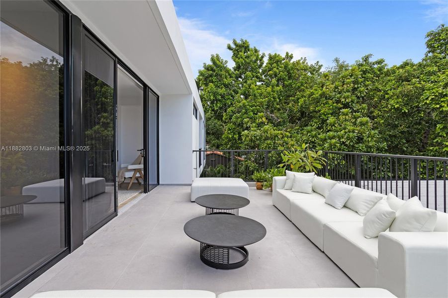 Exterior details and patio area of a home in , Miami (Image 25). Exterior details and patio area of a home in , Miami (Image 25).