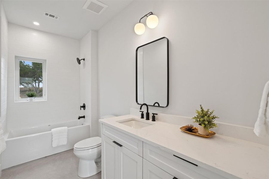 Furnished interior view inside a new home in , Wimberley (Image 27).