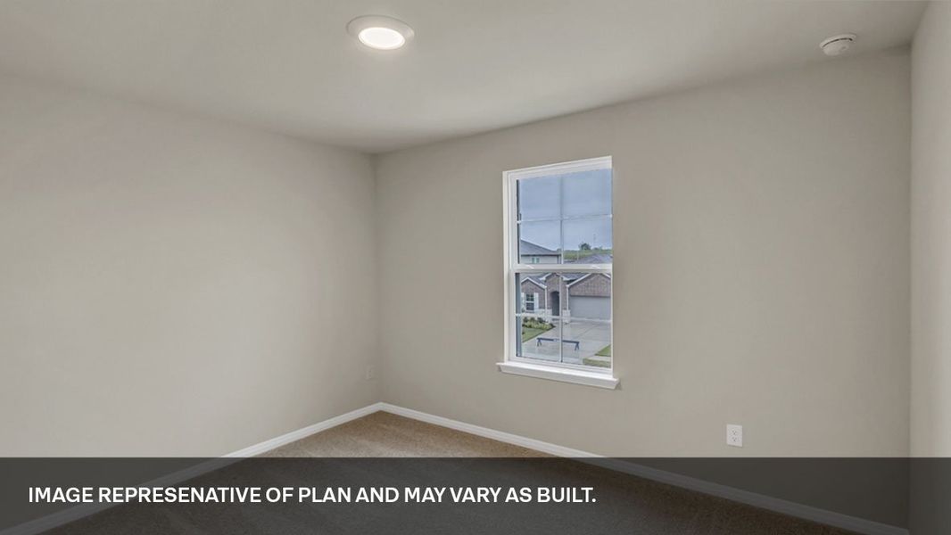 Spacious, unfurnished interior of a new home in Trails at Wildhorse, Austin (Image 29).