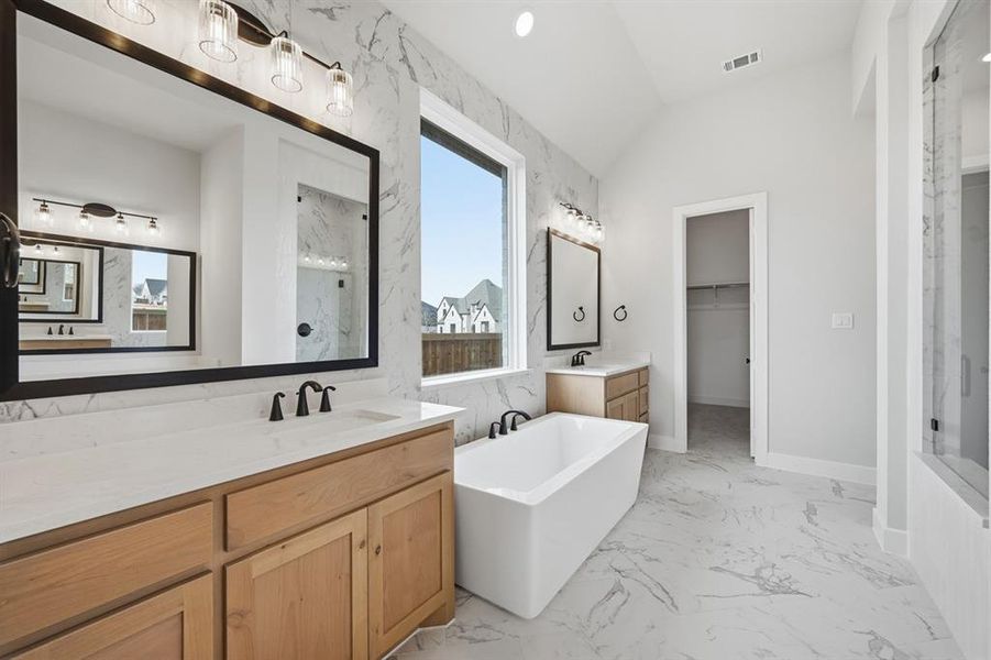 Furnished interior view inside a new home in Sandbrock Ranch, Aubrey (Image 7).
