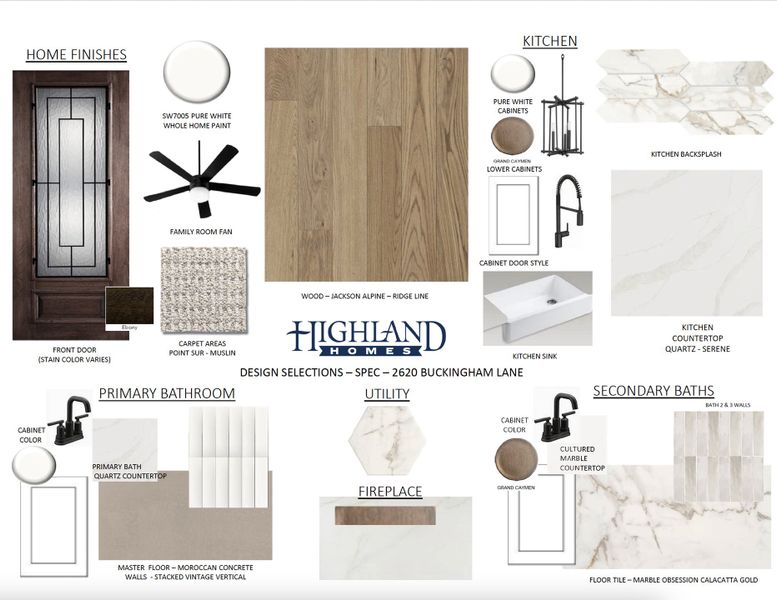 Sample of building materials used in homes in Cambridge Crossing: 50ft. lots, Celina (Image 42).