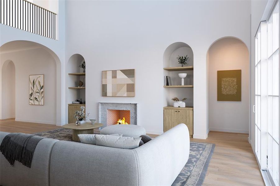 Furnished interior view inside a new home in , Dallas (Image 3).