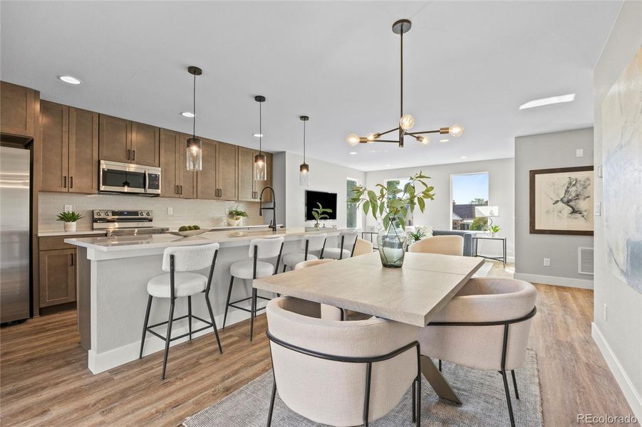 Furnished interior view inside a new home in , Denver (Image 13).