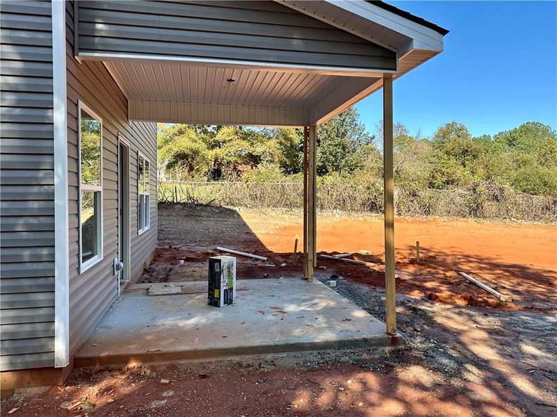 Exterior details and patio area of a home in , Winder (Image 6).