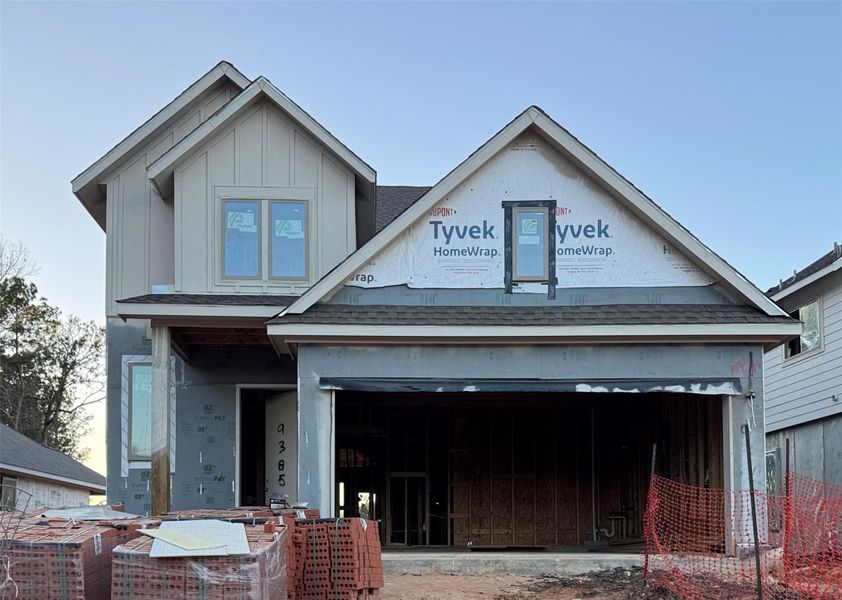 In-progress construction of a new home in Two Step Farm, Montgomery, TX (Image 15). In-progress construction of a new home in Two Step Farm, Montgomery, TX (Image 15).
