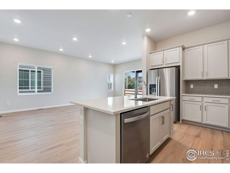Furnished interior view inside a new home in Westside Crossing Paired Homes, Berthoud (Image 10).