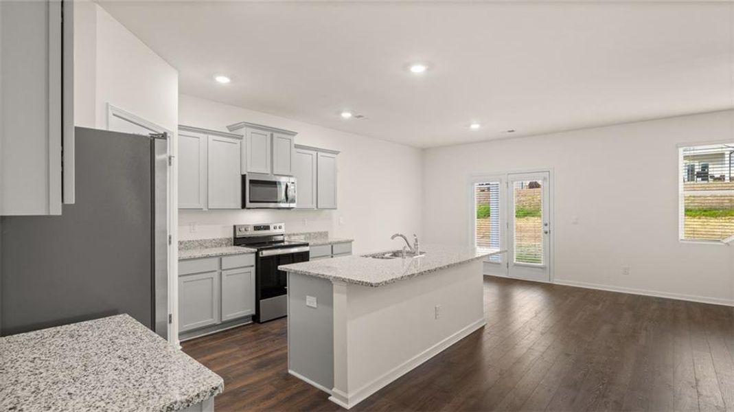 Furnished interior view inside a new home in Jackson Landing, Jefferson (Image 8).