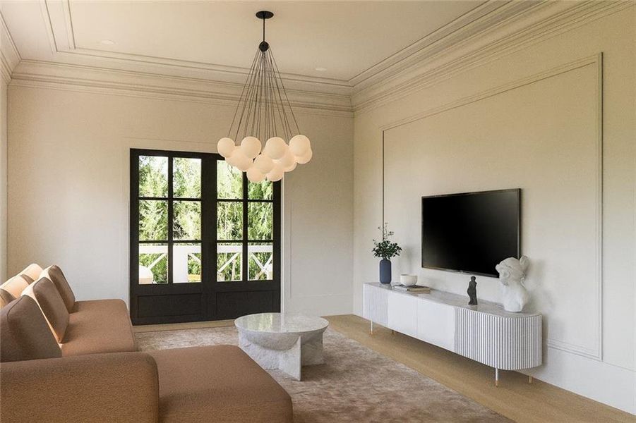 Furnished interior view inside a new home in , Milton (Image 15).