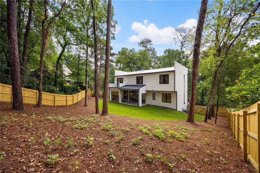 Exterior details and patio area of a home in , Atlanta (Image 4).