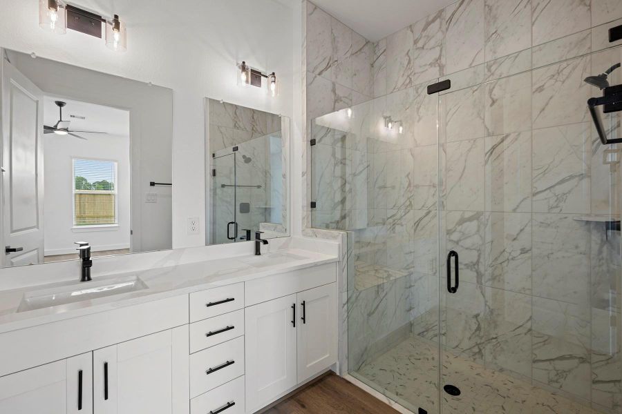 Furnished interior view inside a new home in Hallimore Ranch, Rosenberg (Image 11).