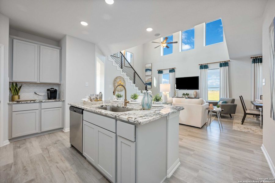 Furnished interior view inside a new home in Red Hawk Landing, San Antonio (Image 11).
