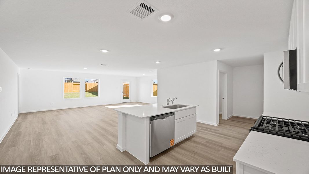 Furnished interior view inside a new home in New Waverly Station, New Waverly (Image 6).