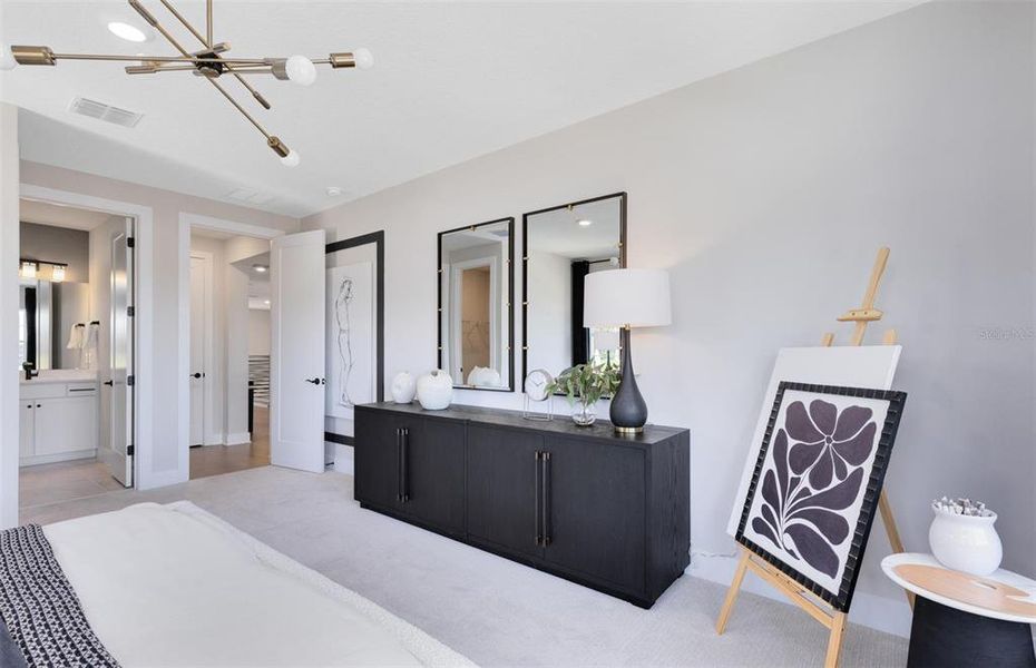 Furnished interior view inside a new home in Parkside Trails, Clermont (Image 44).