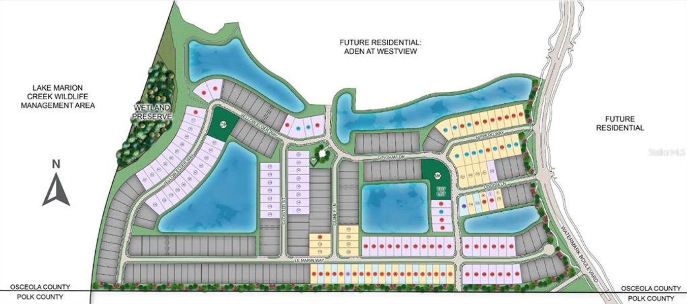 Aden South at Westview Sitemap