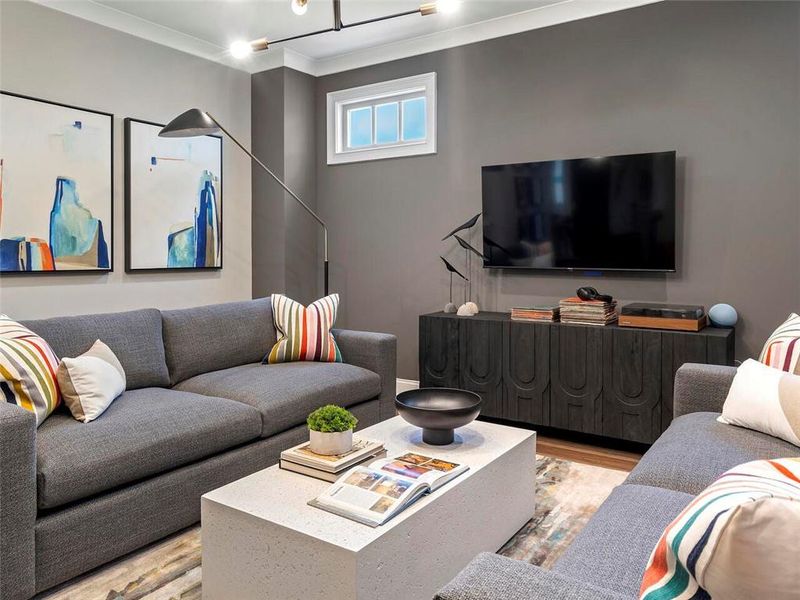 Furnished interior view inside a new home in , Suwanee (Image 65).