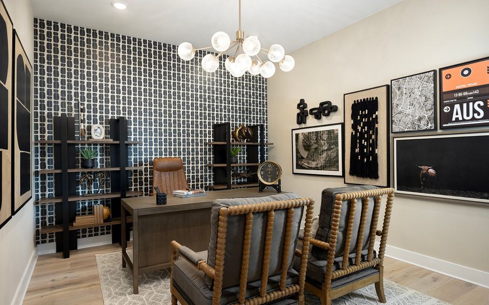 Representative furnished interior of a home built from the Champlain by Brookfield Residential in Kissing Tree, San Marcos (Image 7).