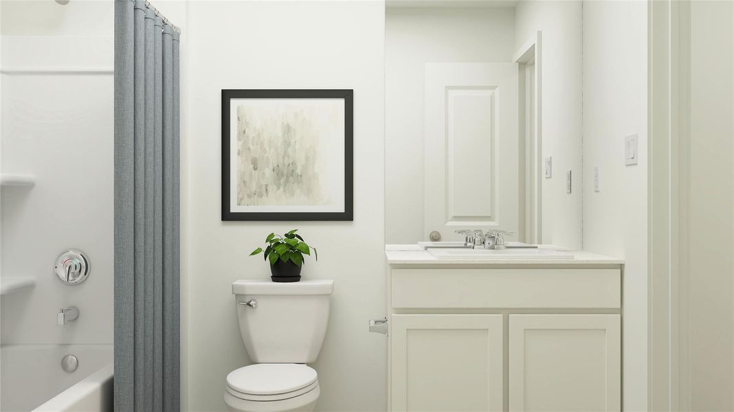 Furnished interior view inside a new home in Synova, Crosby (Image 23).