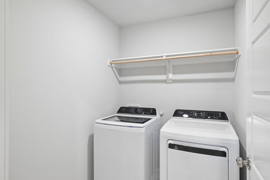 Utility Room in the Hayden home plan by Trophy Signature Homes