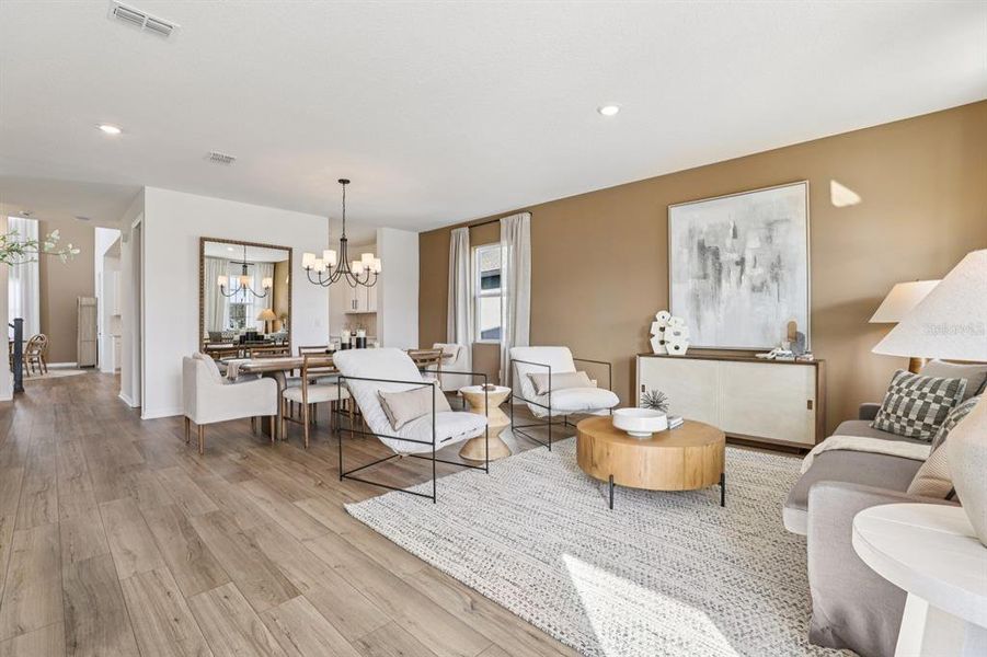 Furnished interior view inside a new home in Hawks Run, Kissimmee (Image 13).