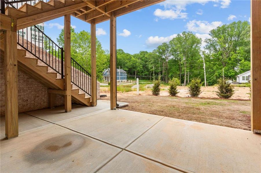 Exterior details and patio area of a home in , Buford (Image 30).