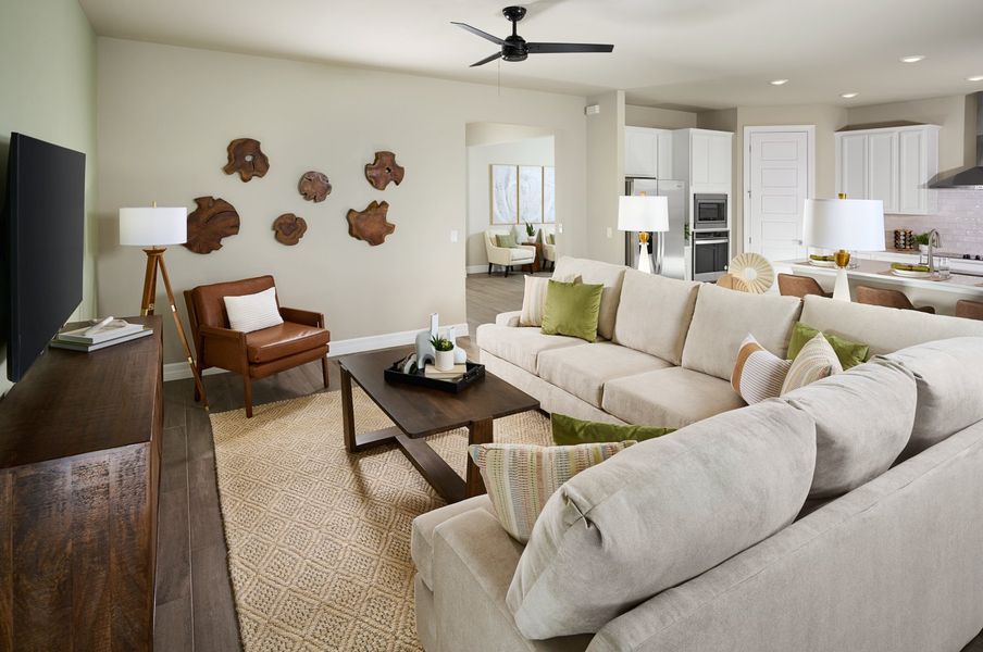 Furnished interior view inside a new home in Crescent Lakes - Signature Series, Punta Gorda (Image 6).