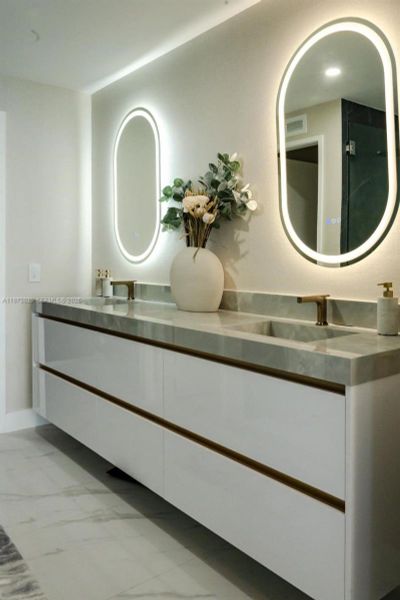 Furnished interior view inside a new home in , Miami (Image 34).